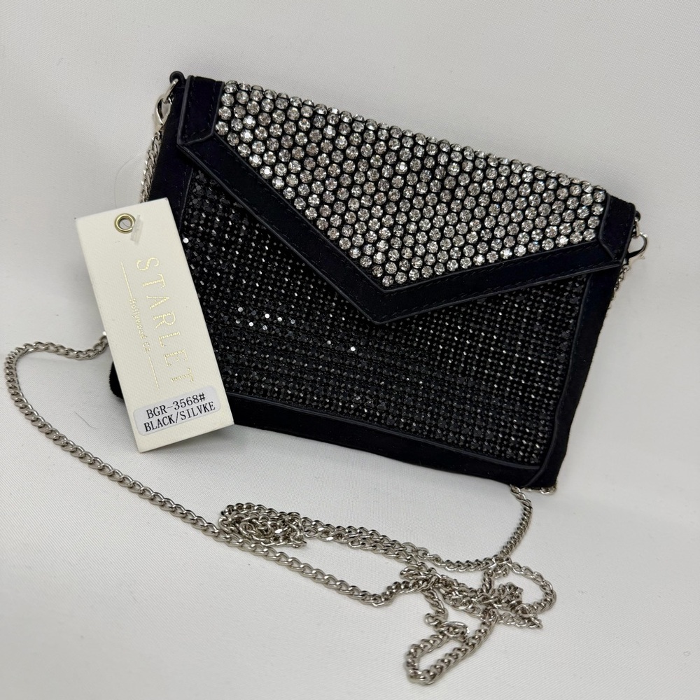 NEW STARLET RHINESTONE CROSSBODY/ CLUTCH - Picture 9 of 9